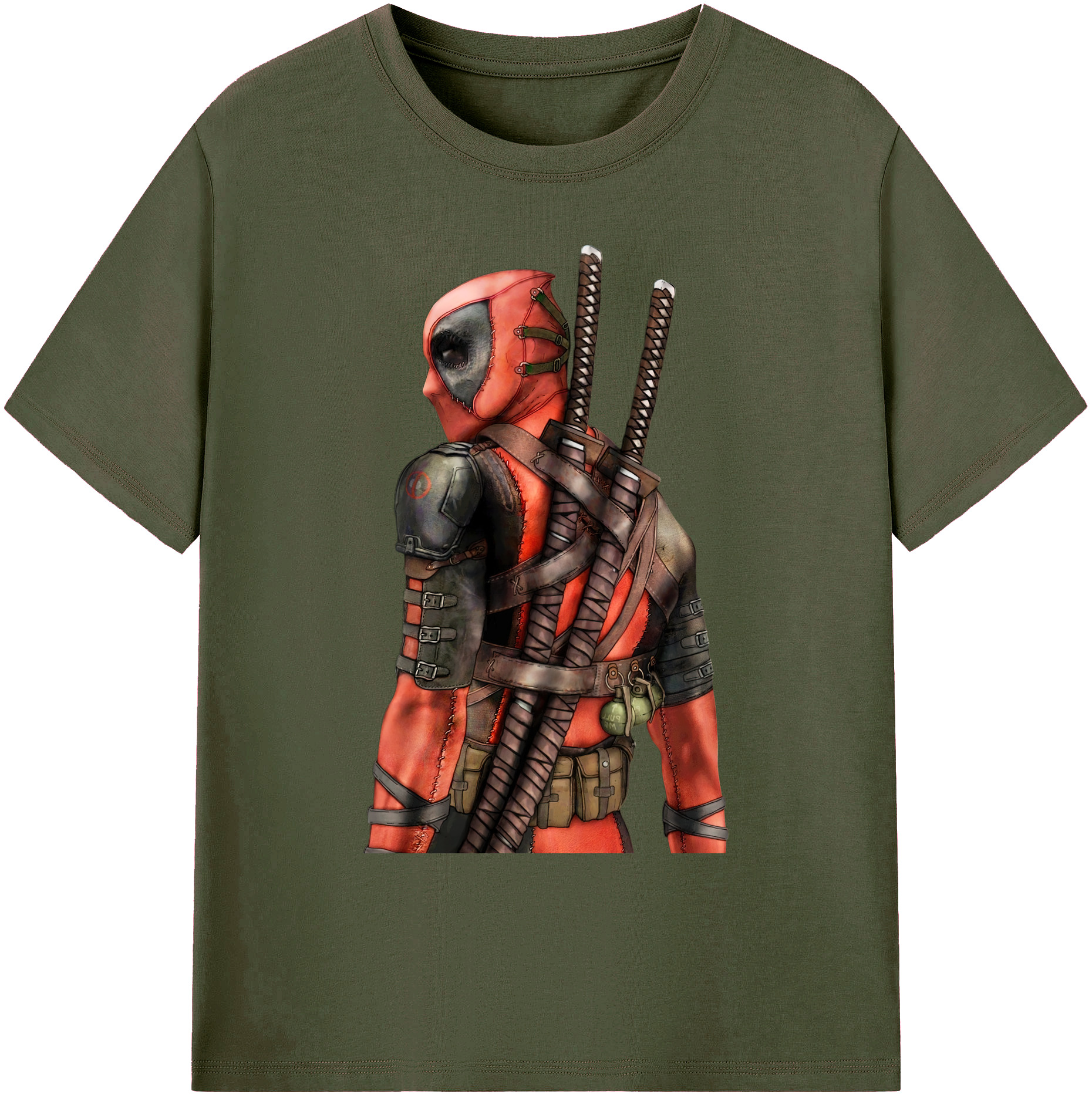 （画像用） Deadpool デッドプール 綿100％ メンズ半袖Tシャツ｜肌触りやわらか＆通気性
